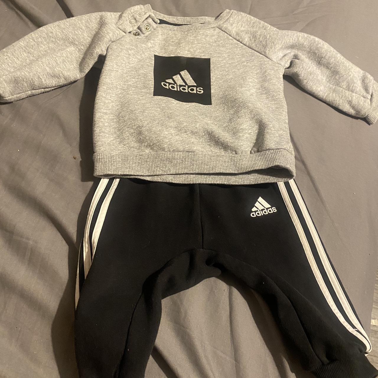 Baby adidas tracksuit 3-6 months best sale