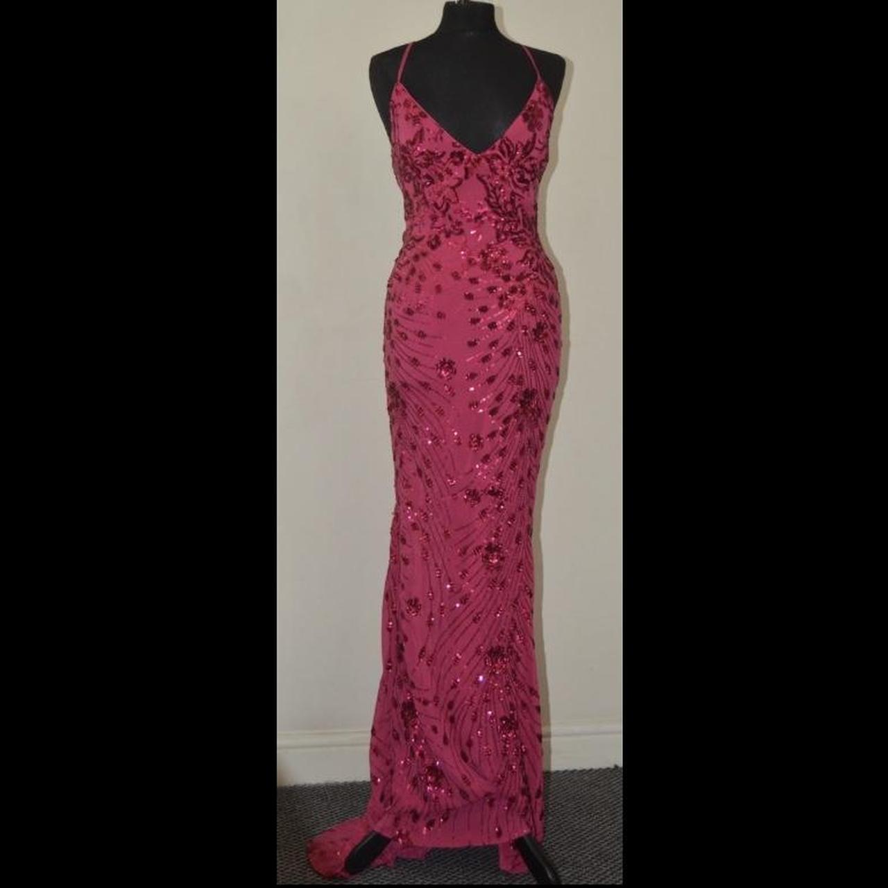 Long sequin dress perfect for prom Heavy and... Depop