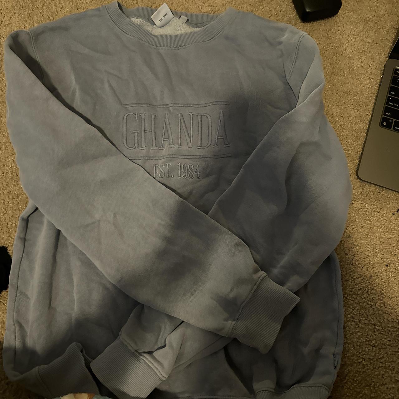 Light Blue/purple ghanda sweater. Size 10 Depop