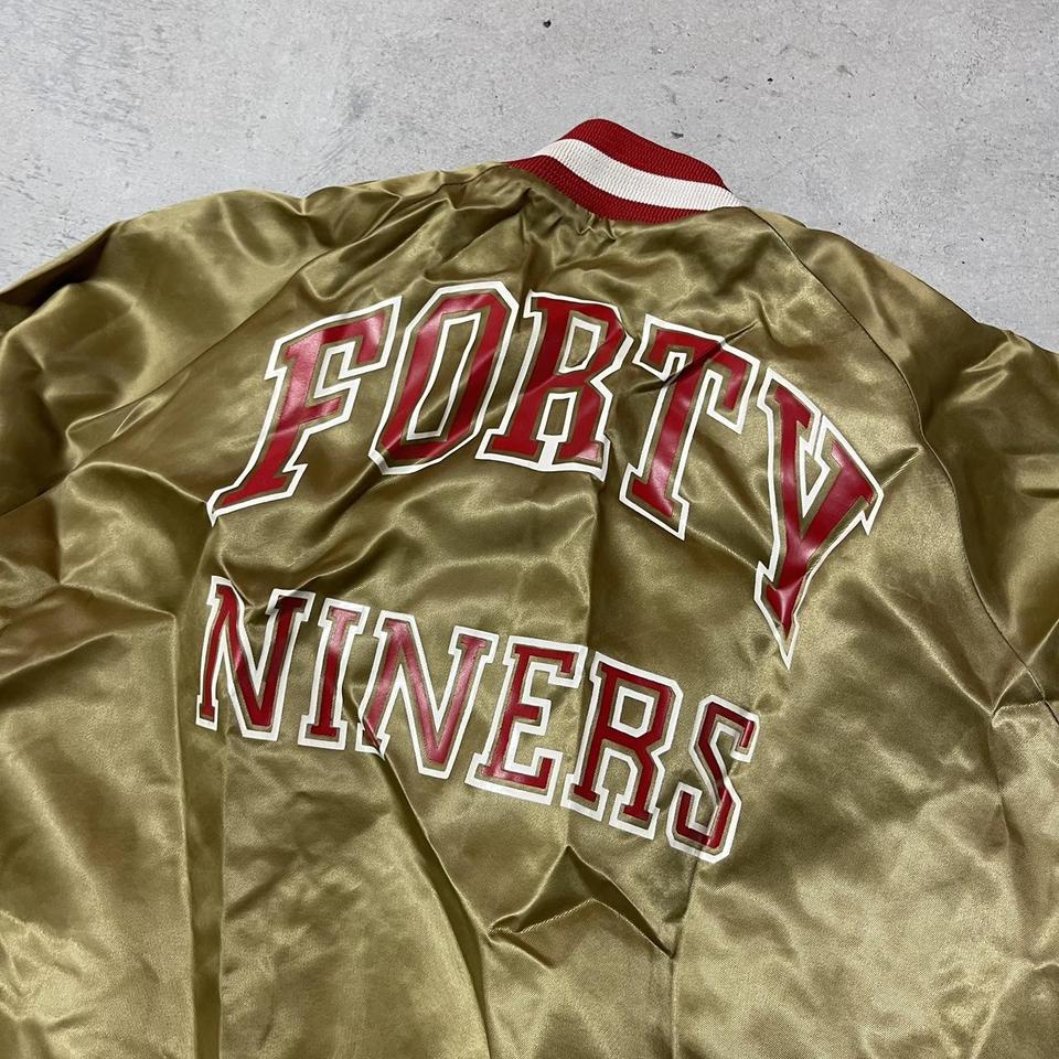 Vintage 80s NFL San Francisco 49ers Satin Bomber - Depop