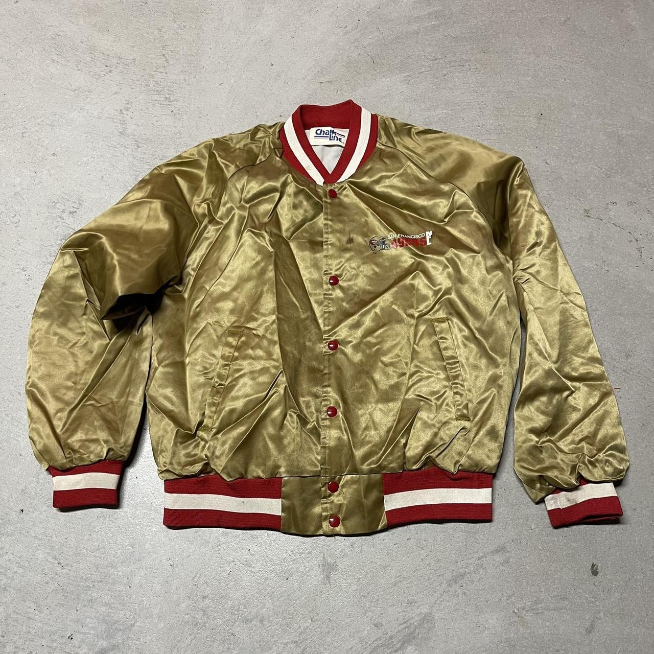 San Francisco 49ers Vintage 80s Starter Satin Bomber - Depop