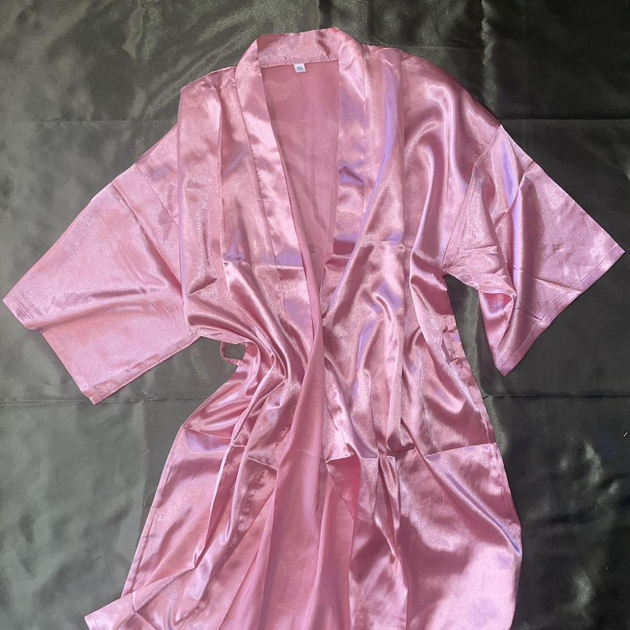 SHEIN Women's Pink Robe Depop