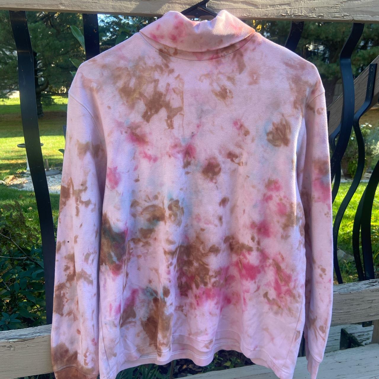 CUSTOM TIE DYE TURTLE NECK 🔥 This turtleneck was... - Depop