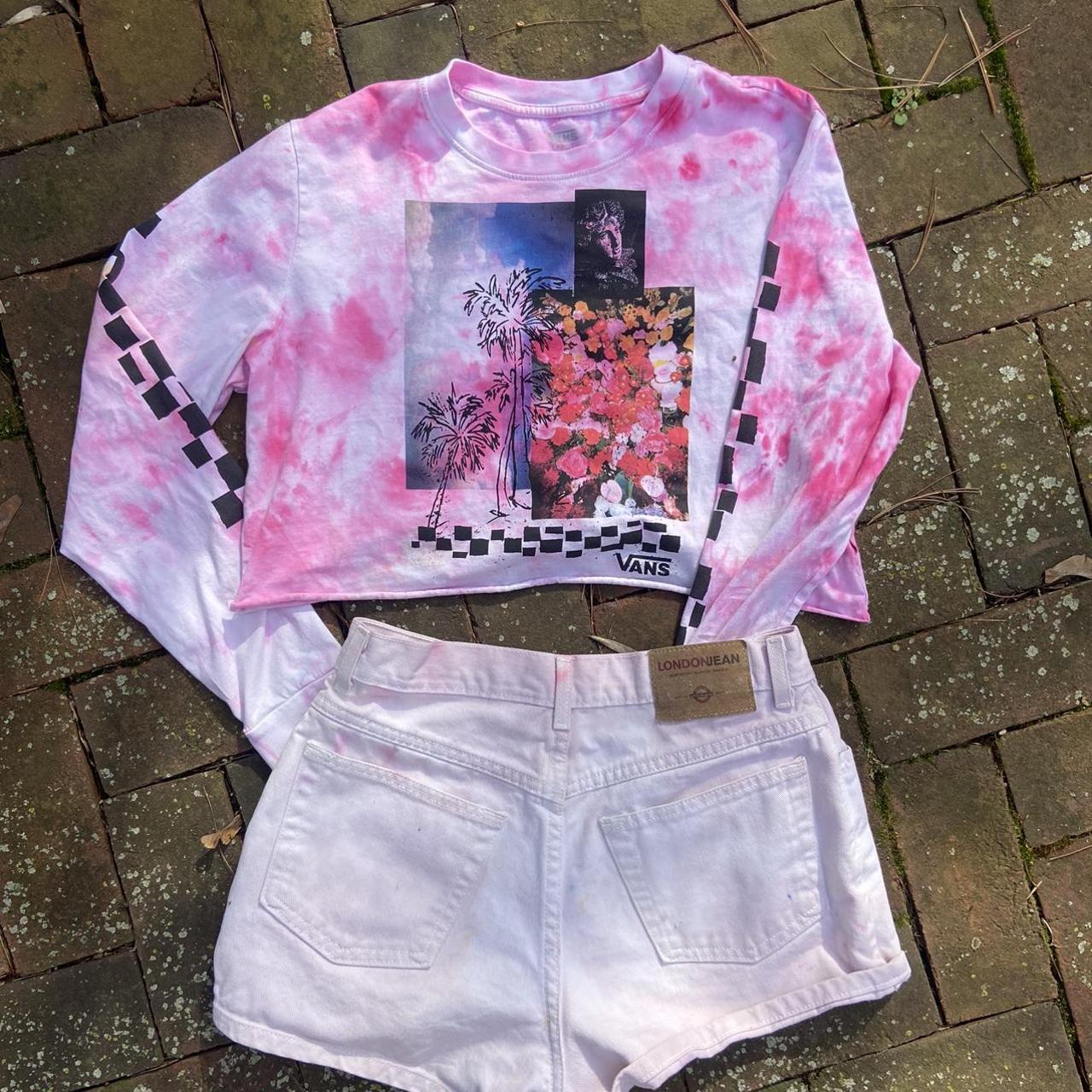 17London Women's White and Pink Shorts