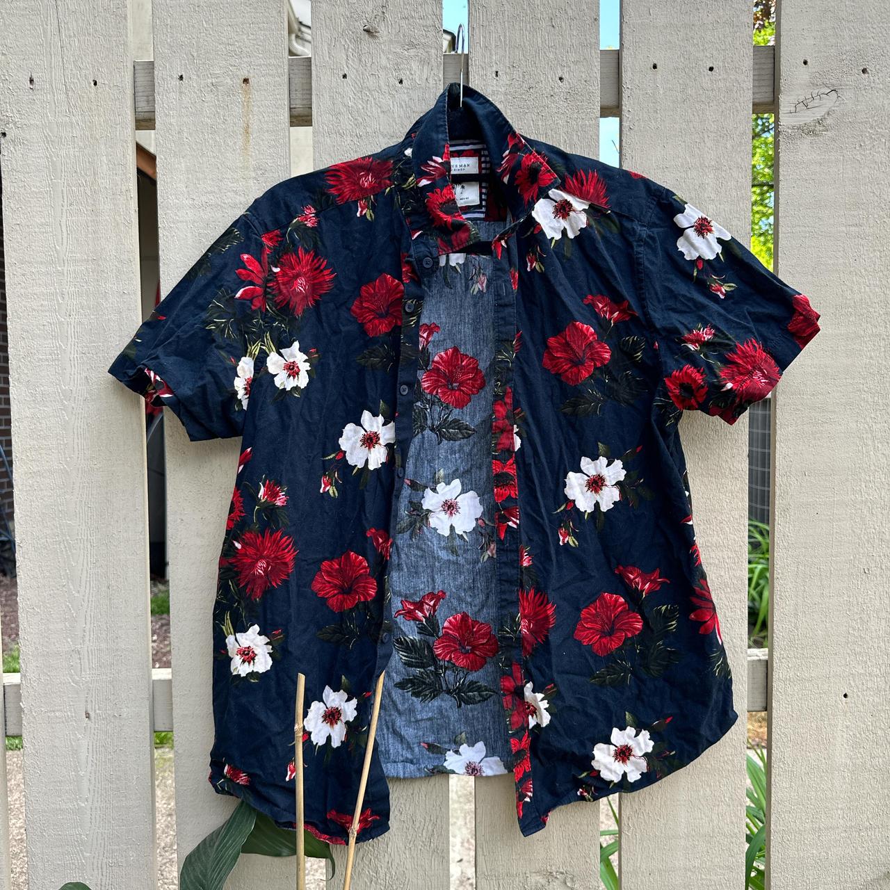 Floral polo by Cactus Man by Ricky Singh size. Depop