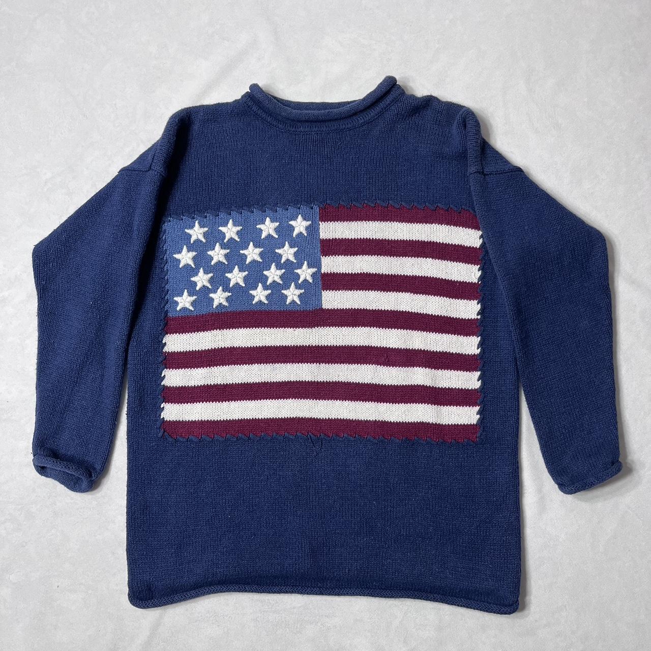 SHEIN EZwear Flag Pattern Sweater