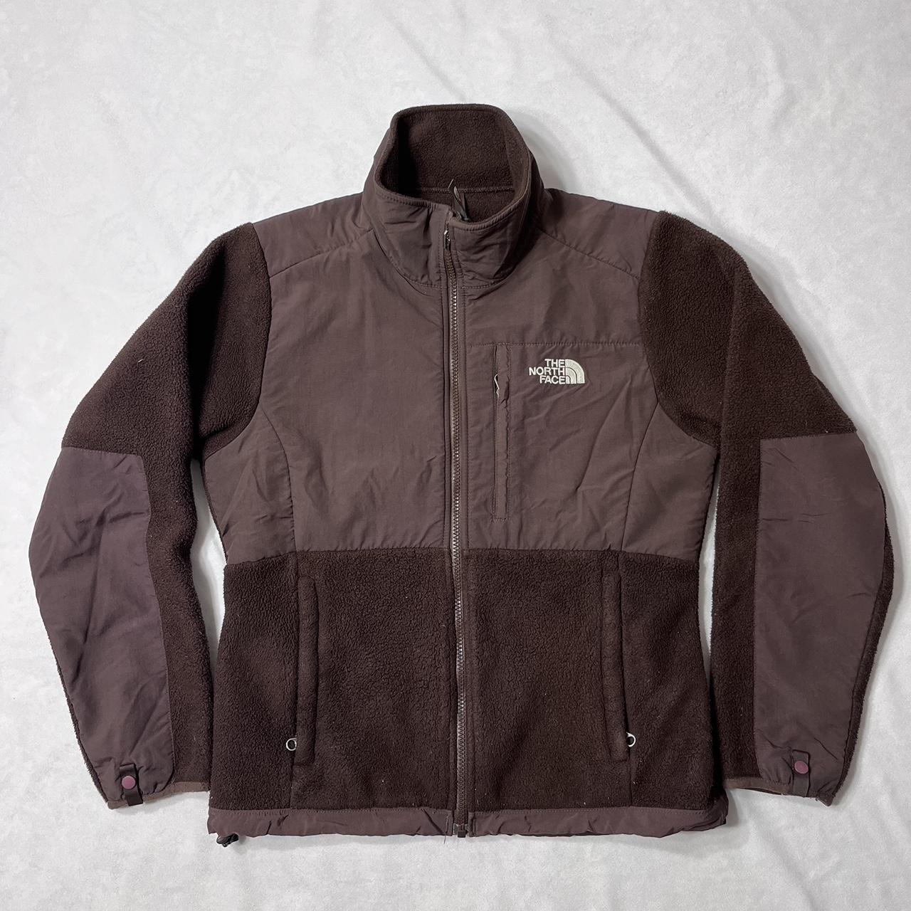 The North Face Brown Fleece Zip Up Jacket - See... - Depop