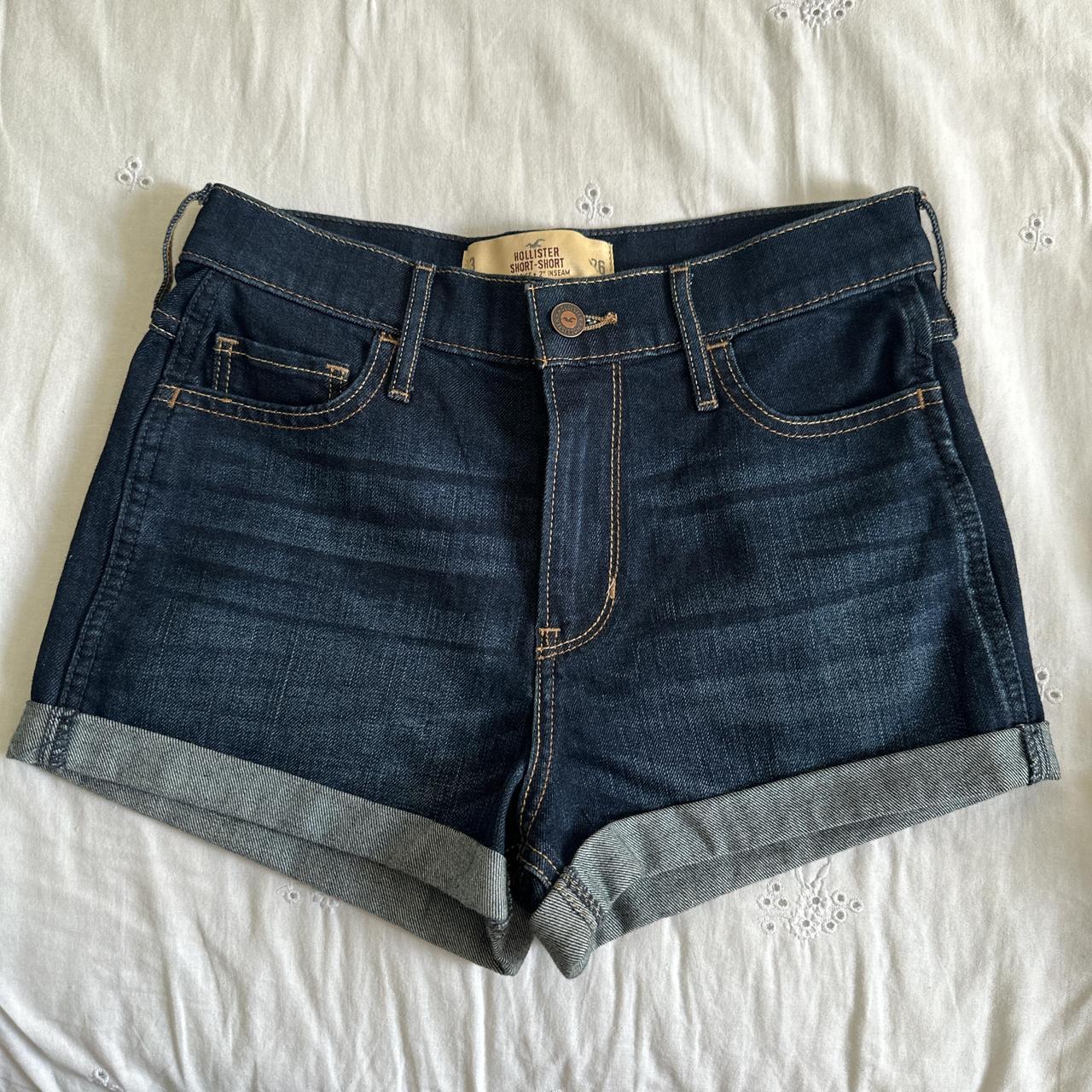 Hollister high rise shorts Waist 14in Length Depop