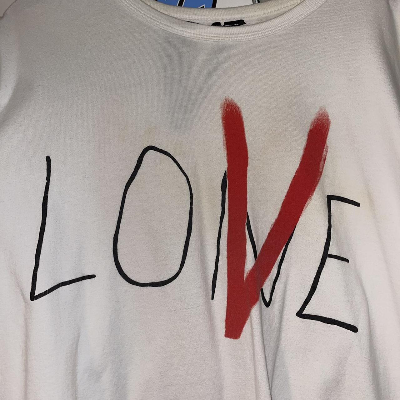 VLONE “LOVE” T Size (Shirt is Was... - Depop