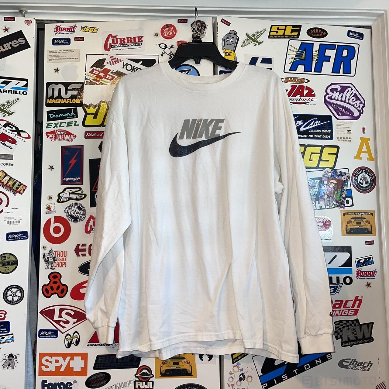 Vintage Nike 90s / y2k L/S shirt Size XL... - Depop