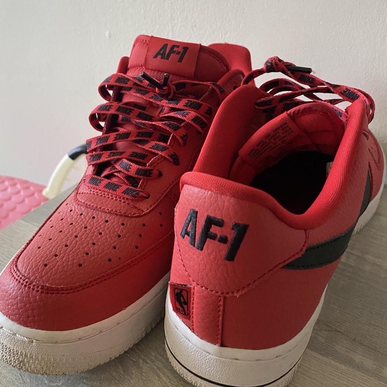 Nike Air Force 1 Low NBA University Red trainers. Depop