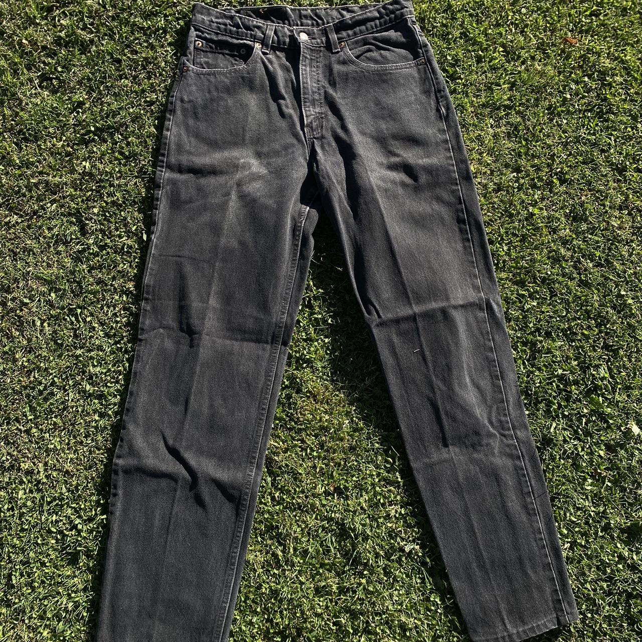 Vintage Levi’s 550 black denim jeans ! Made in USA... - Depop