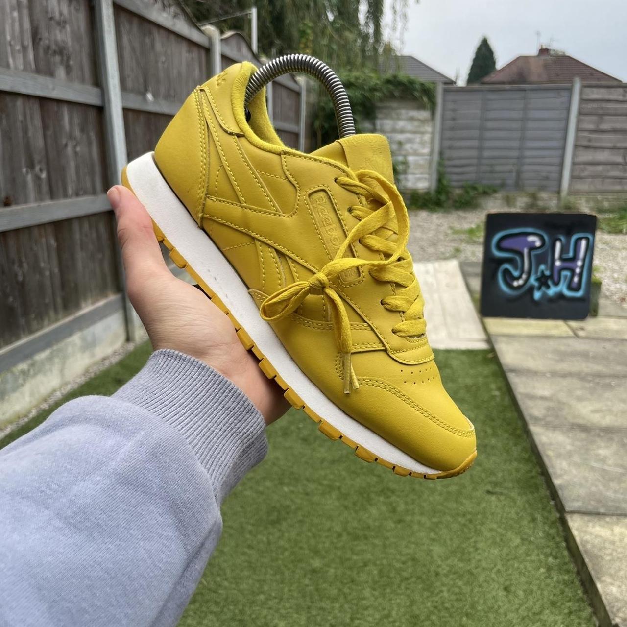 Reebok yellow trainers on sale