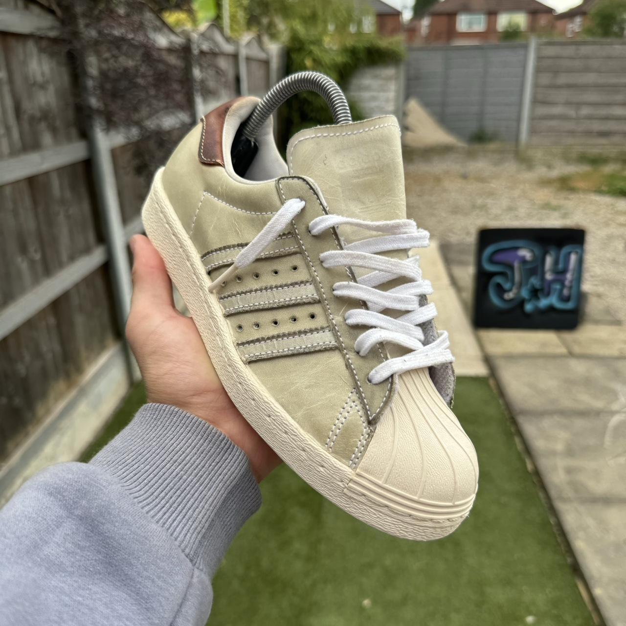 Khaki adidas superstars best sale