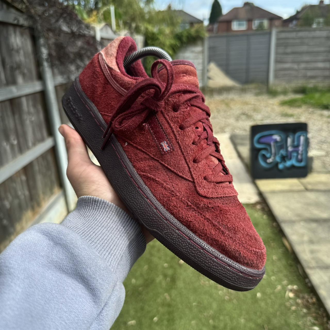 Reebok red suede online