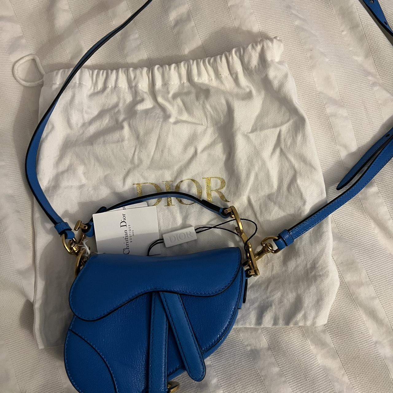 Dior Micro Saddle Bag With Strap Depop