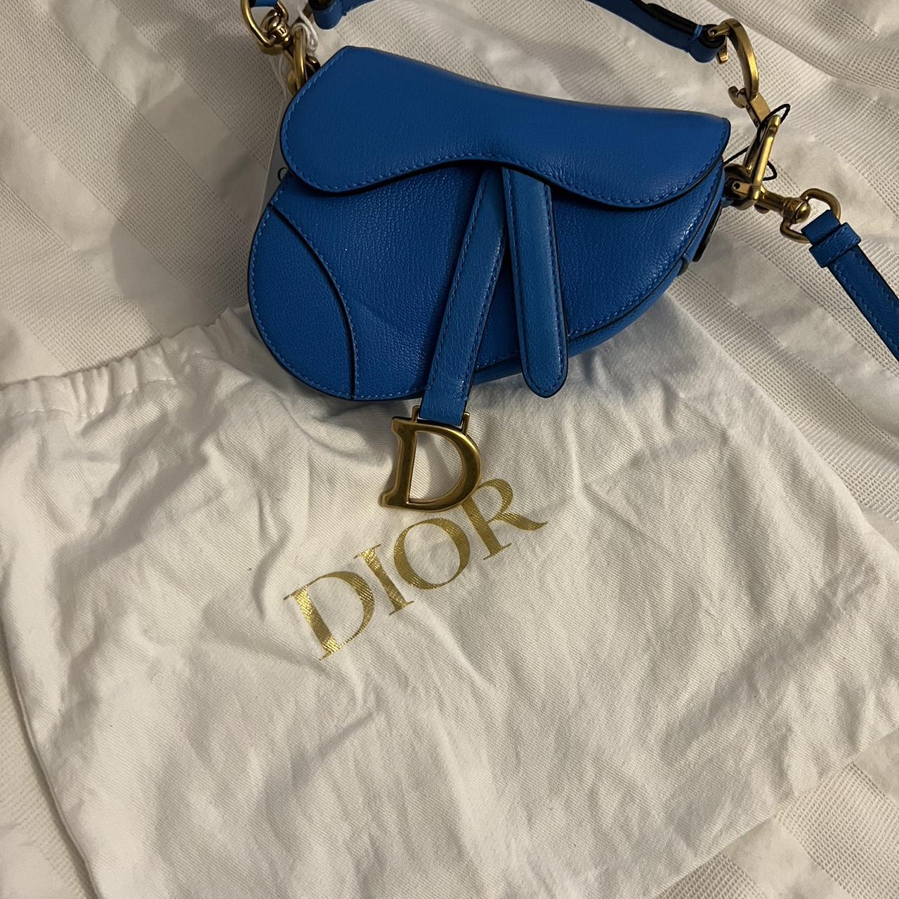 Dior Micro Saddle Bag With Strap Depop