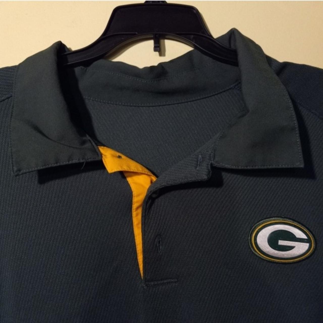 Nike Green Bay Packers Dri Fit Grey Long Sleeve - Depop