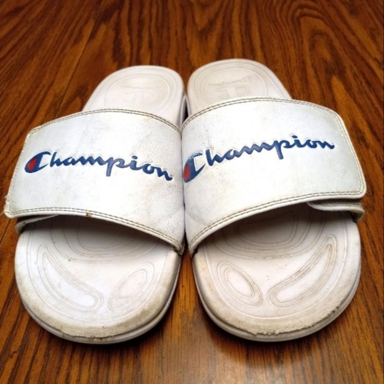 Shops champion white sandals