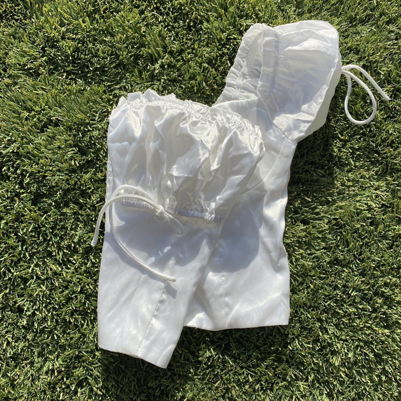 white corset top princess polly allyson top white... Depop