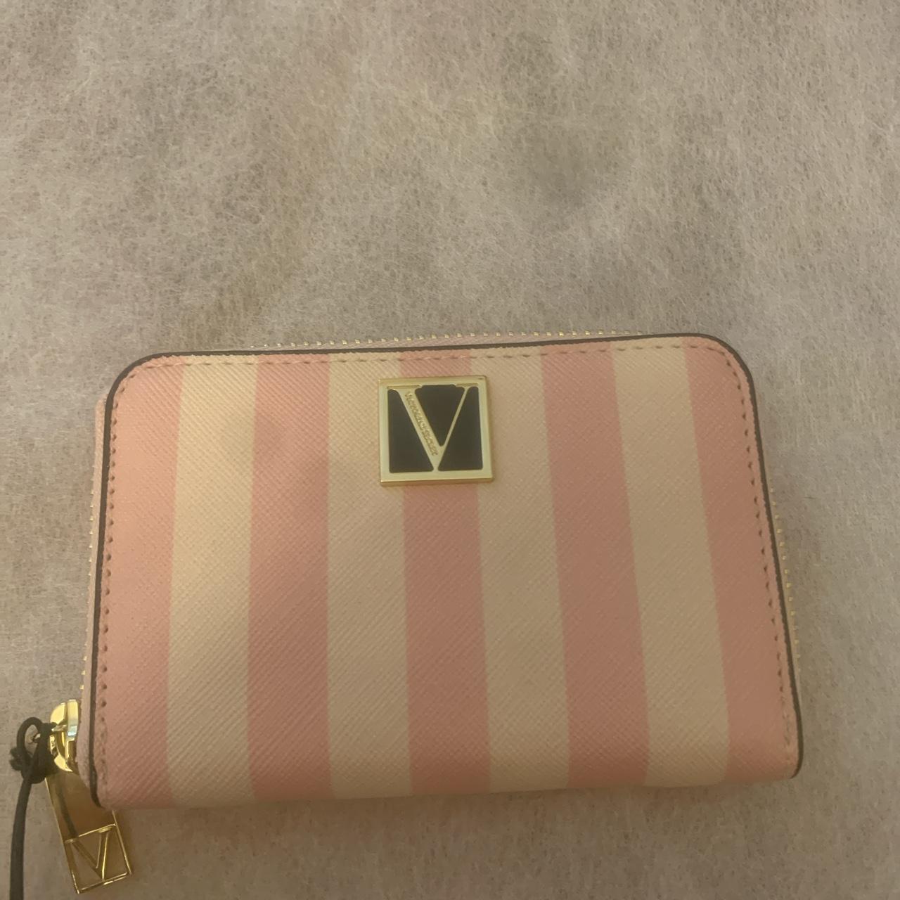 Pink striped Victoria’s Secret coin purse 😍😍 Sooooo... - Depop