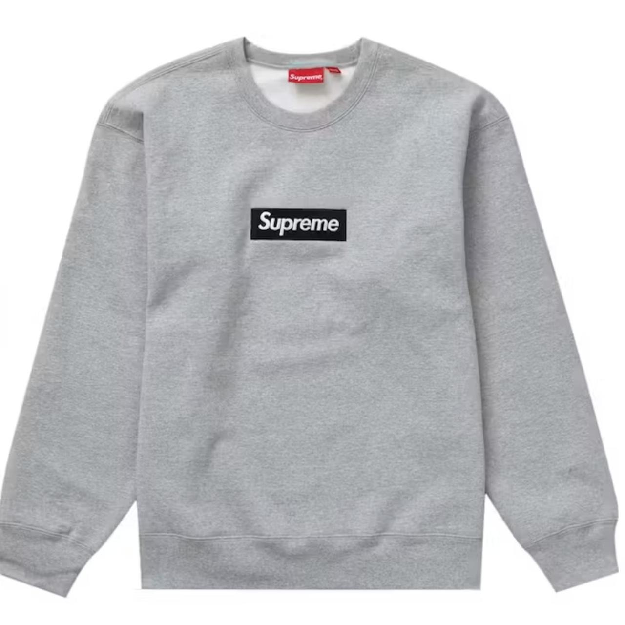 Supreme Box Logo Crewneck (FW22), Heather Grey, size...