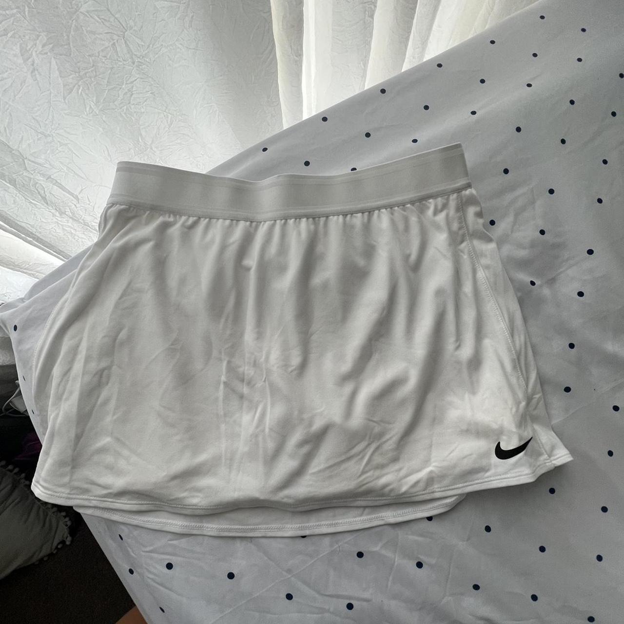 womens white nike tennis skirt