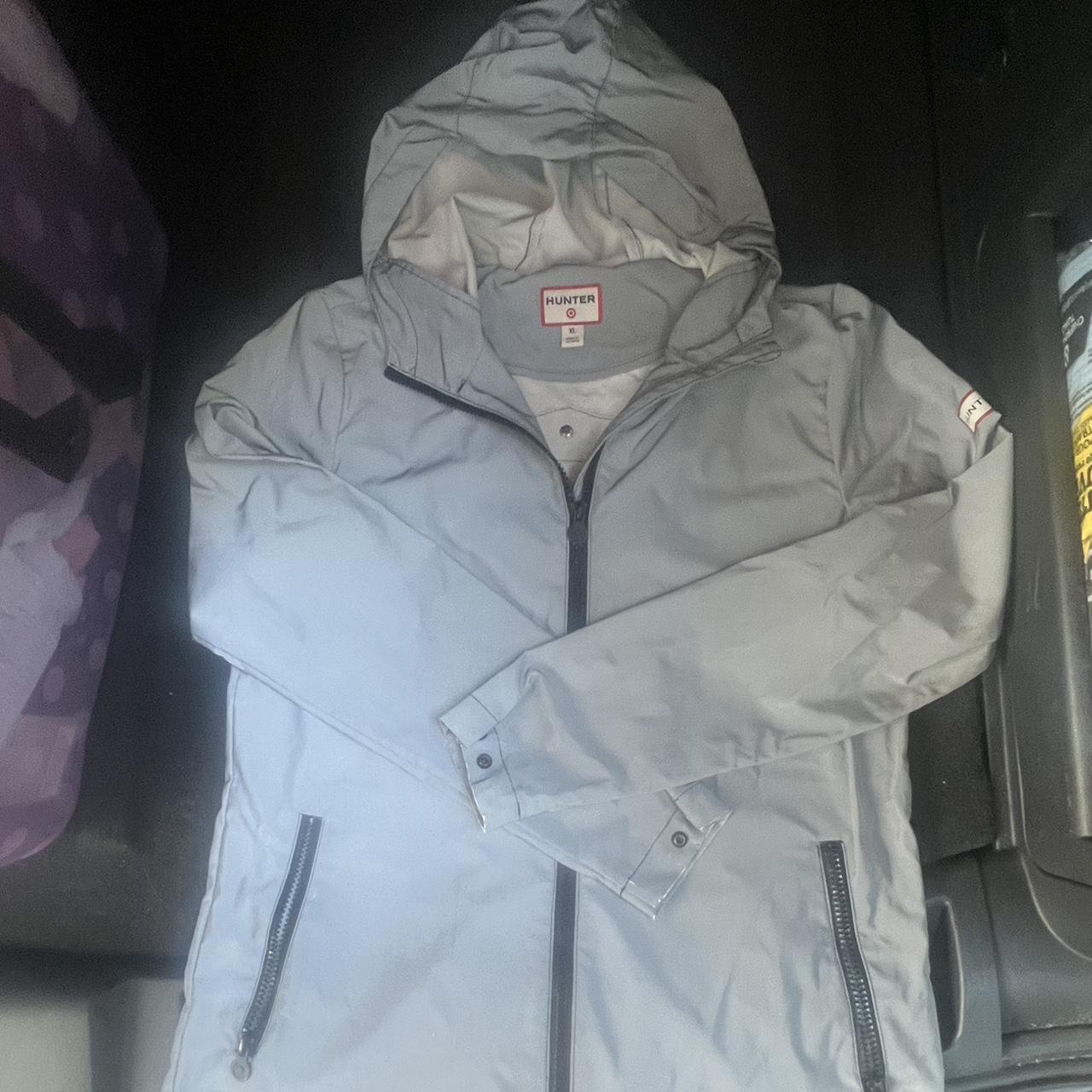 Fashion hunter reflective rain jacket