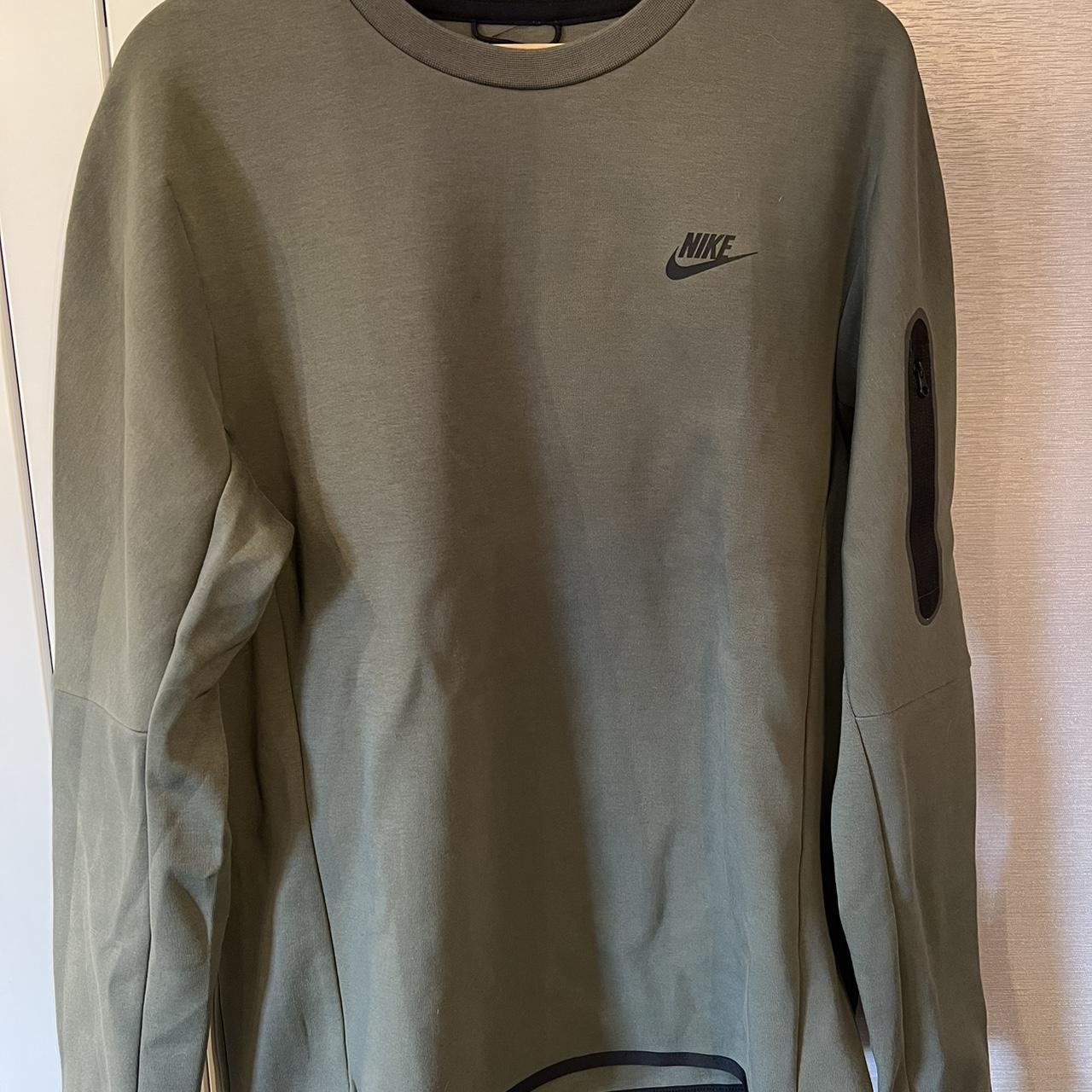 Nike Men's Khaki Sweatshirt | Depop