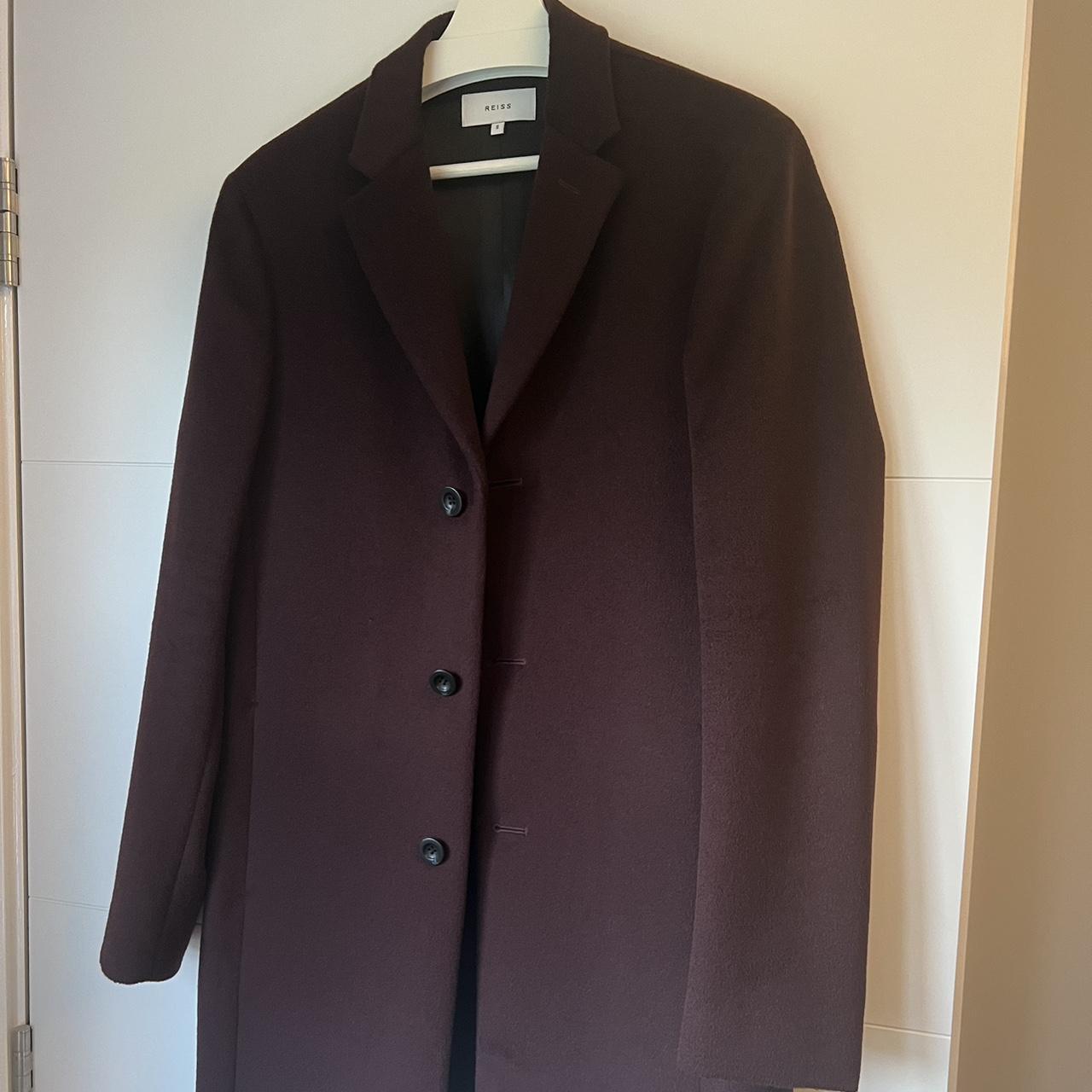 Reiss hot sale burgundy coat