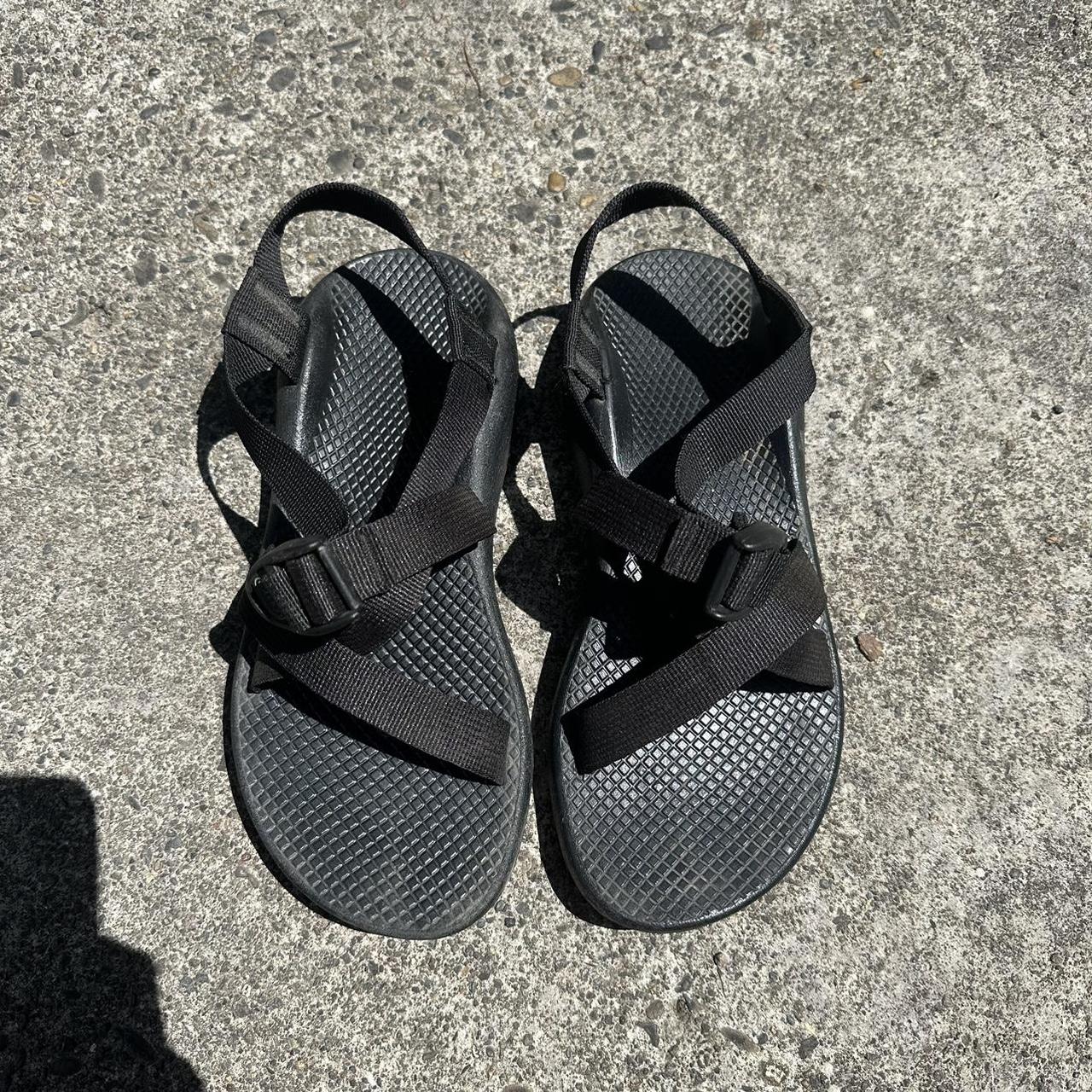 Chaco Women's Black Sandals | Depop