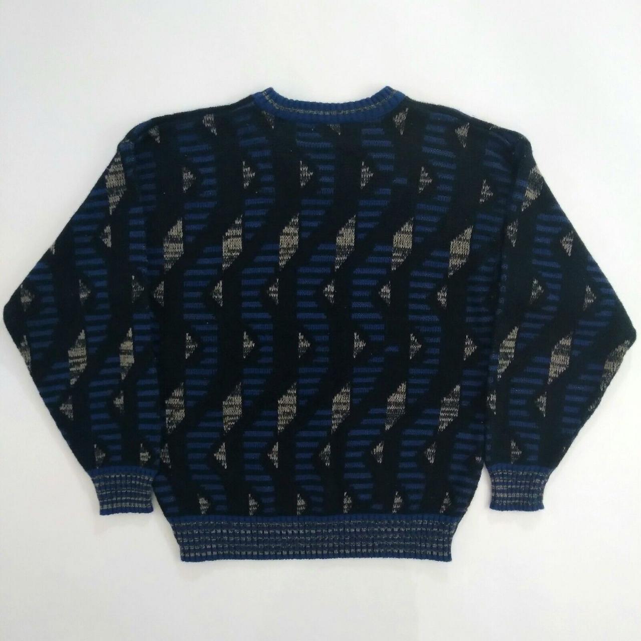 Vintage Gitano Men's Geometric Sweater Size M Cosby... - Depop