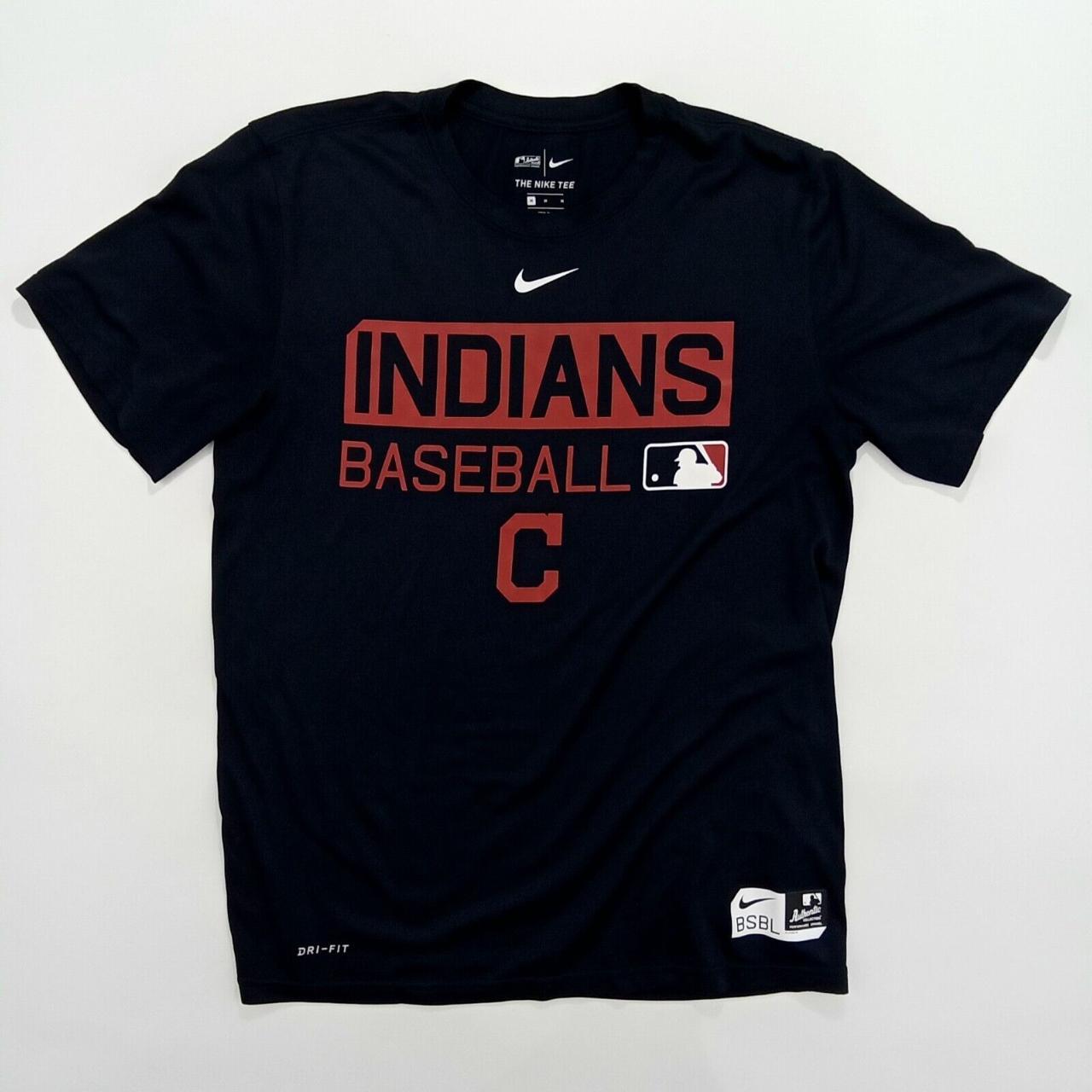 Nike MLB, Shirts, Cleveland Indians Nike Authentic Collection Dri Fit Tee