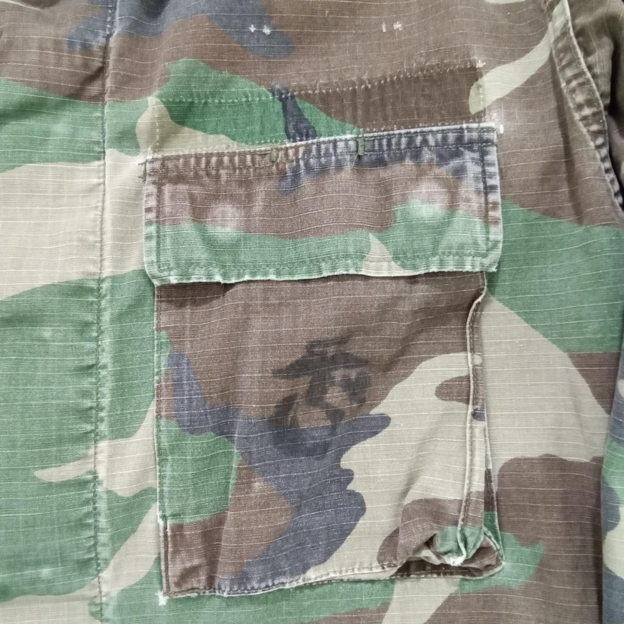 Vintage 90s USMC Military Camouflage Shirt/Jacket... - Depop