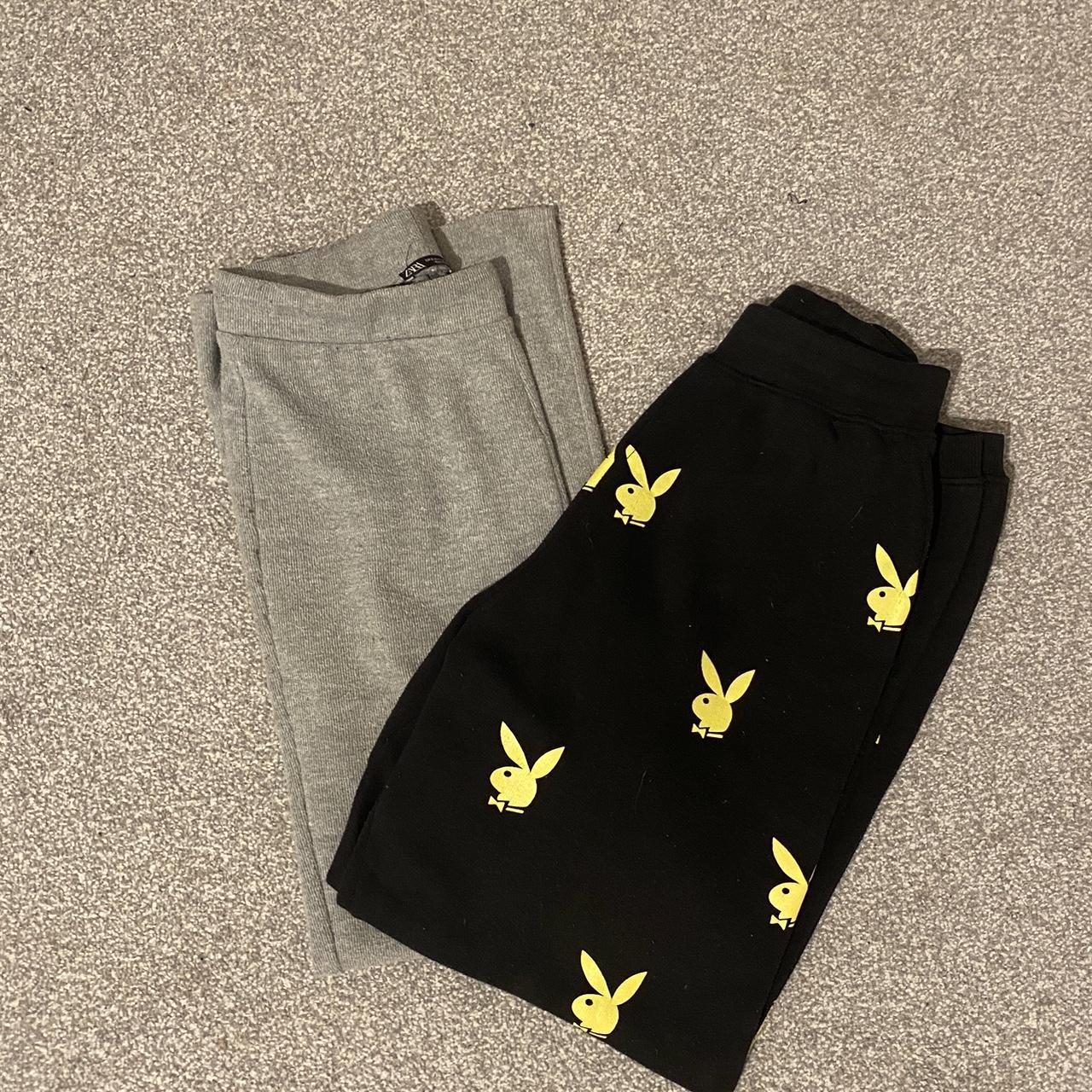 Missguided playboy black joggers hot sale