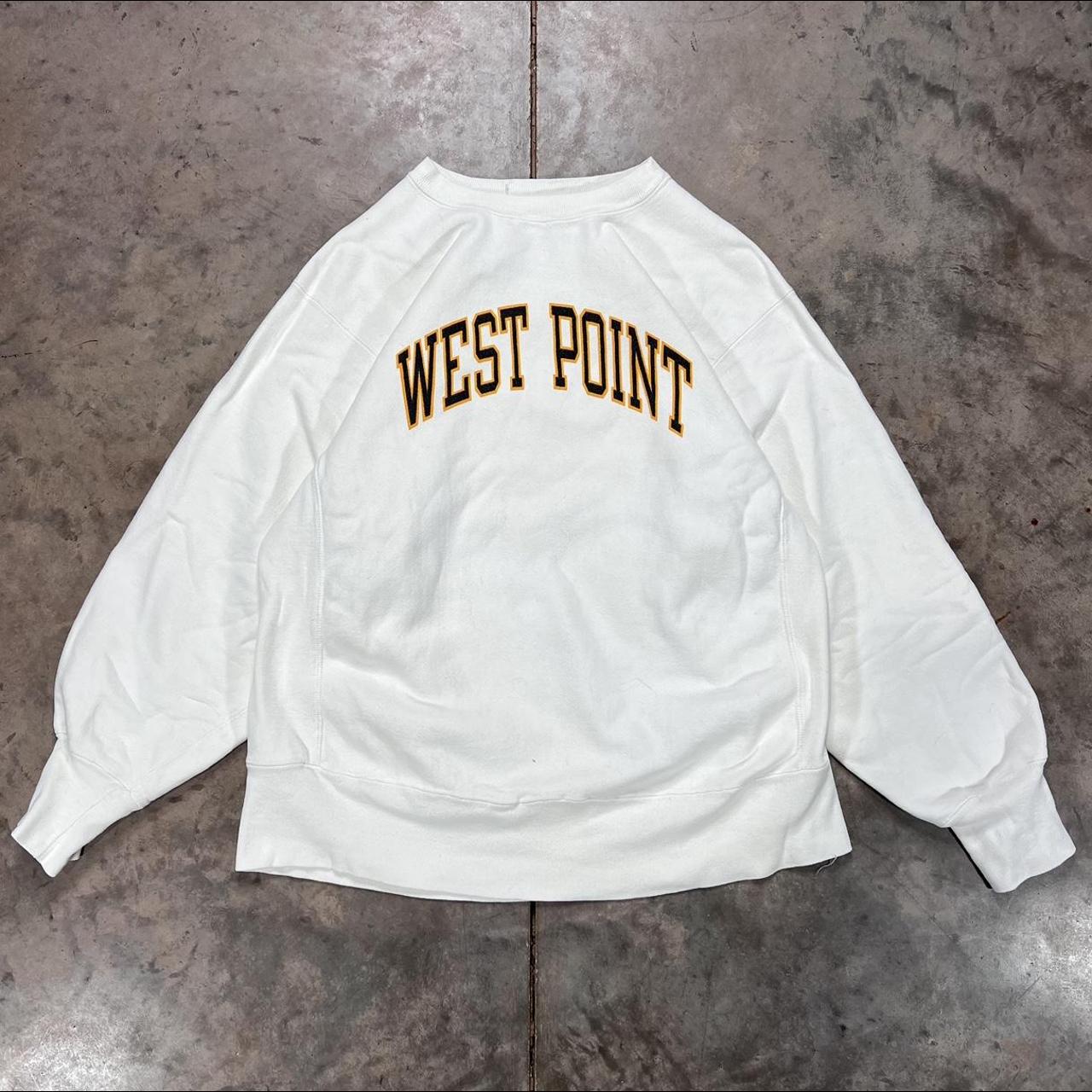 Vintage 80s Champion Reverse Weave West Point... - Depop