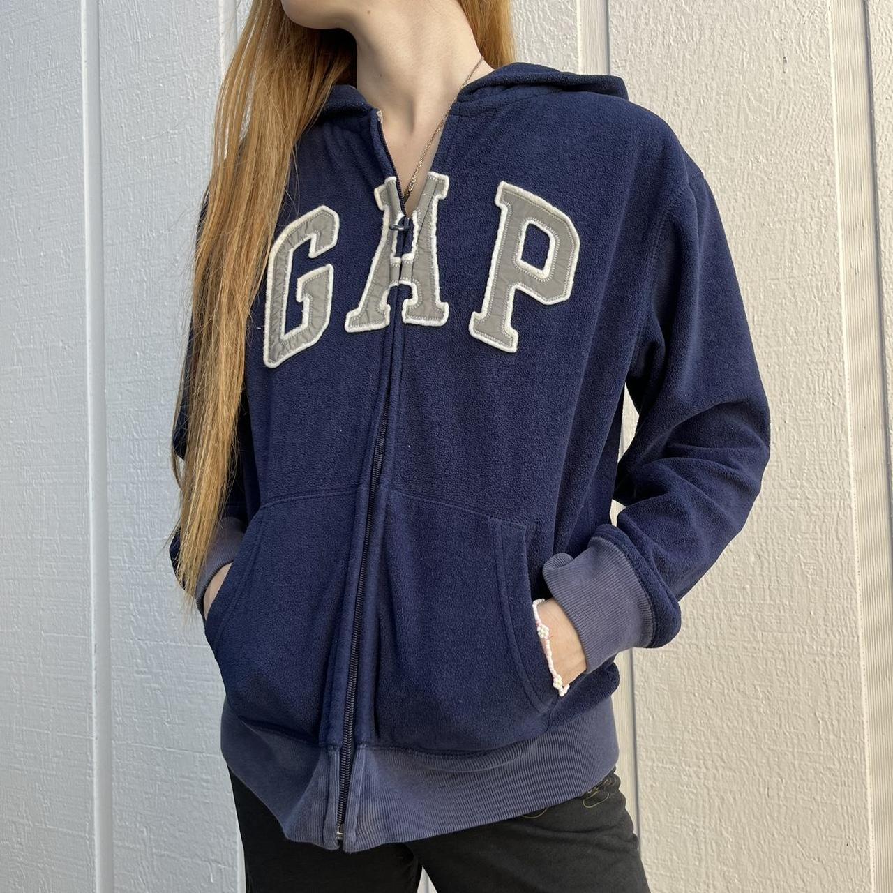 00s archive GAP fur zip hoodie Y2K