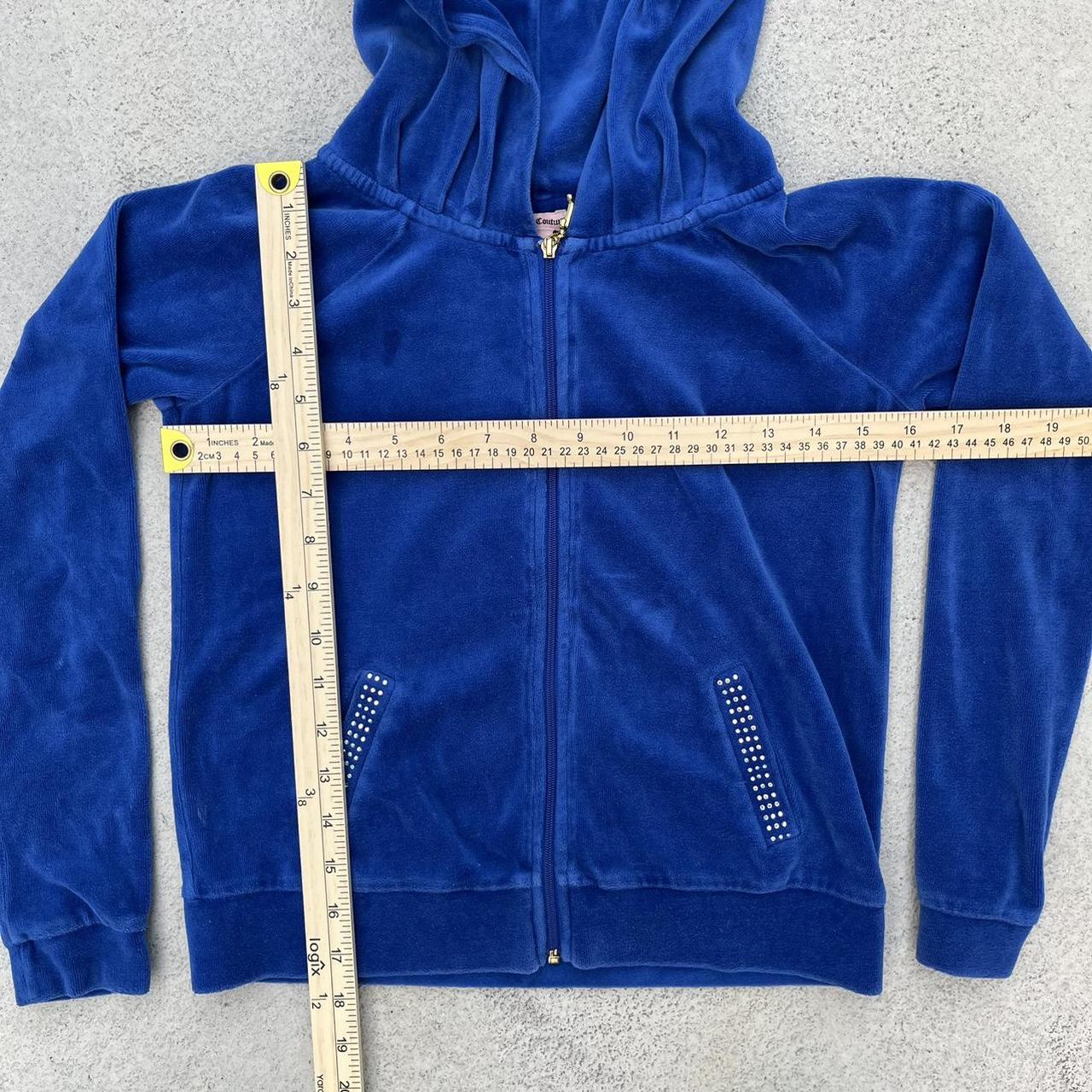 Vintage Juicy Couture Velour Royal Blue Zip Up Track | Depop