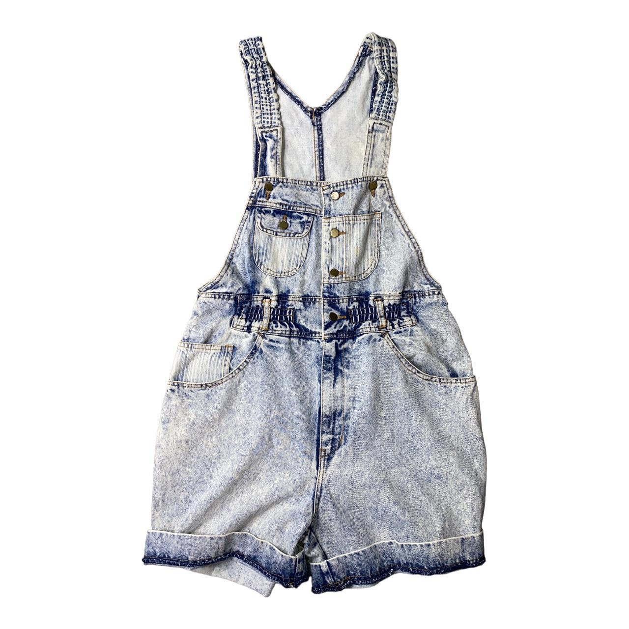 Light blue short sales overalls