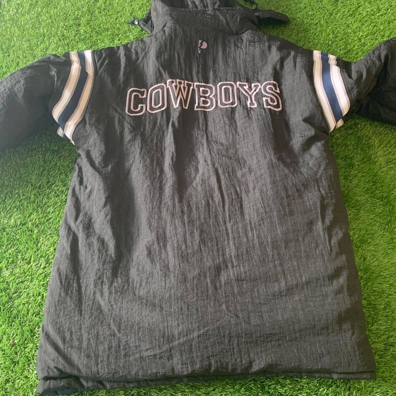 Vintage Pro Player Dallas Cowboys Reversible Puffer - Depop