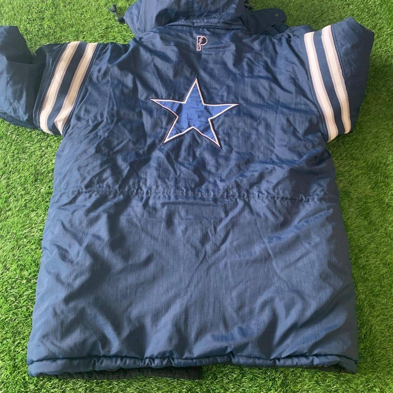 90s Pro Player NFL Dallas Cowboys Reversible Puffer - Depop