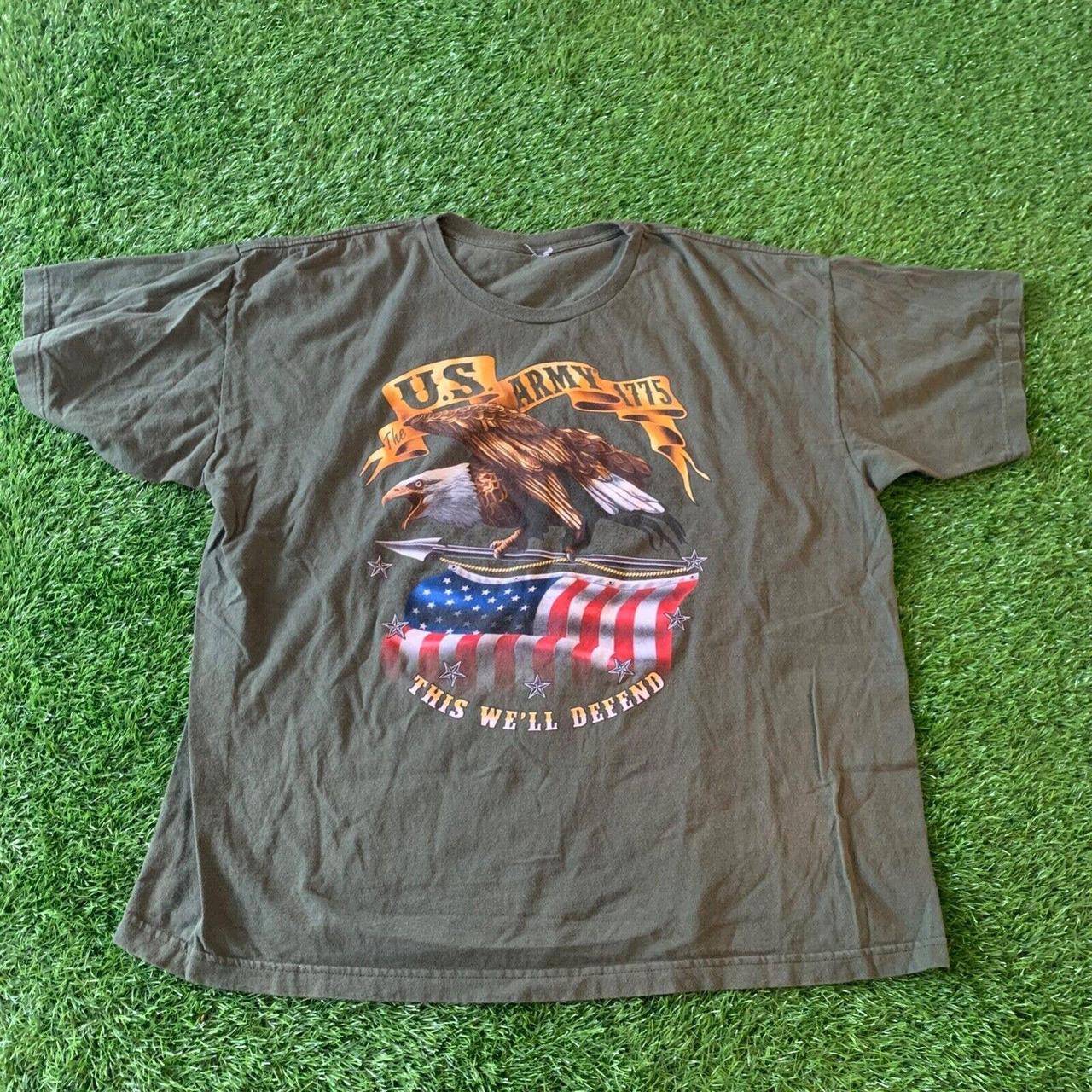 US Army American Bald Eagle Tshirt XL - Depop