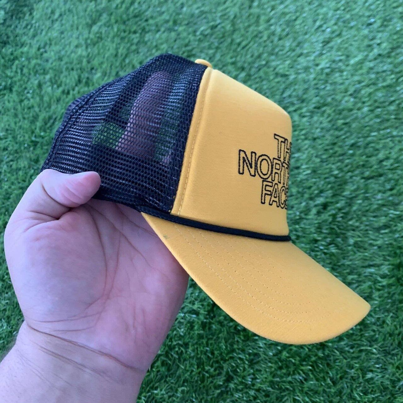 The North Face Yellow Trucker Hat. Depop