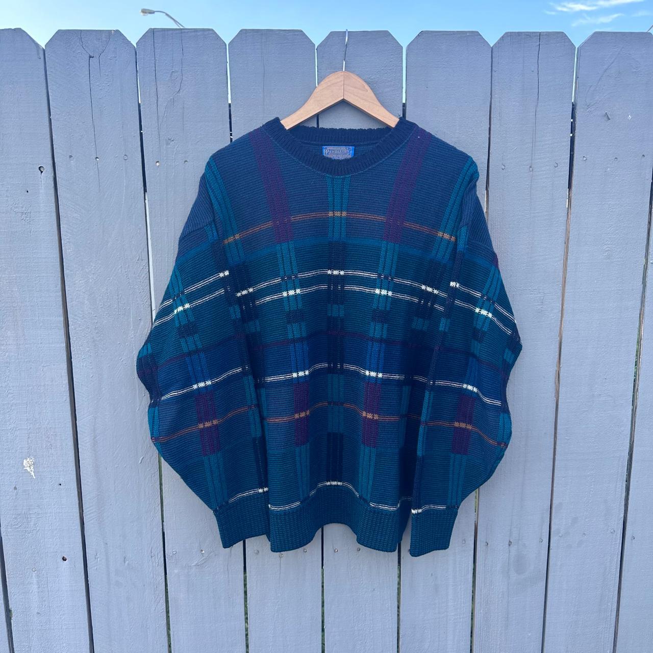 Vintage Pendleton Wool Sweater Made in USA Size Large - Depop