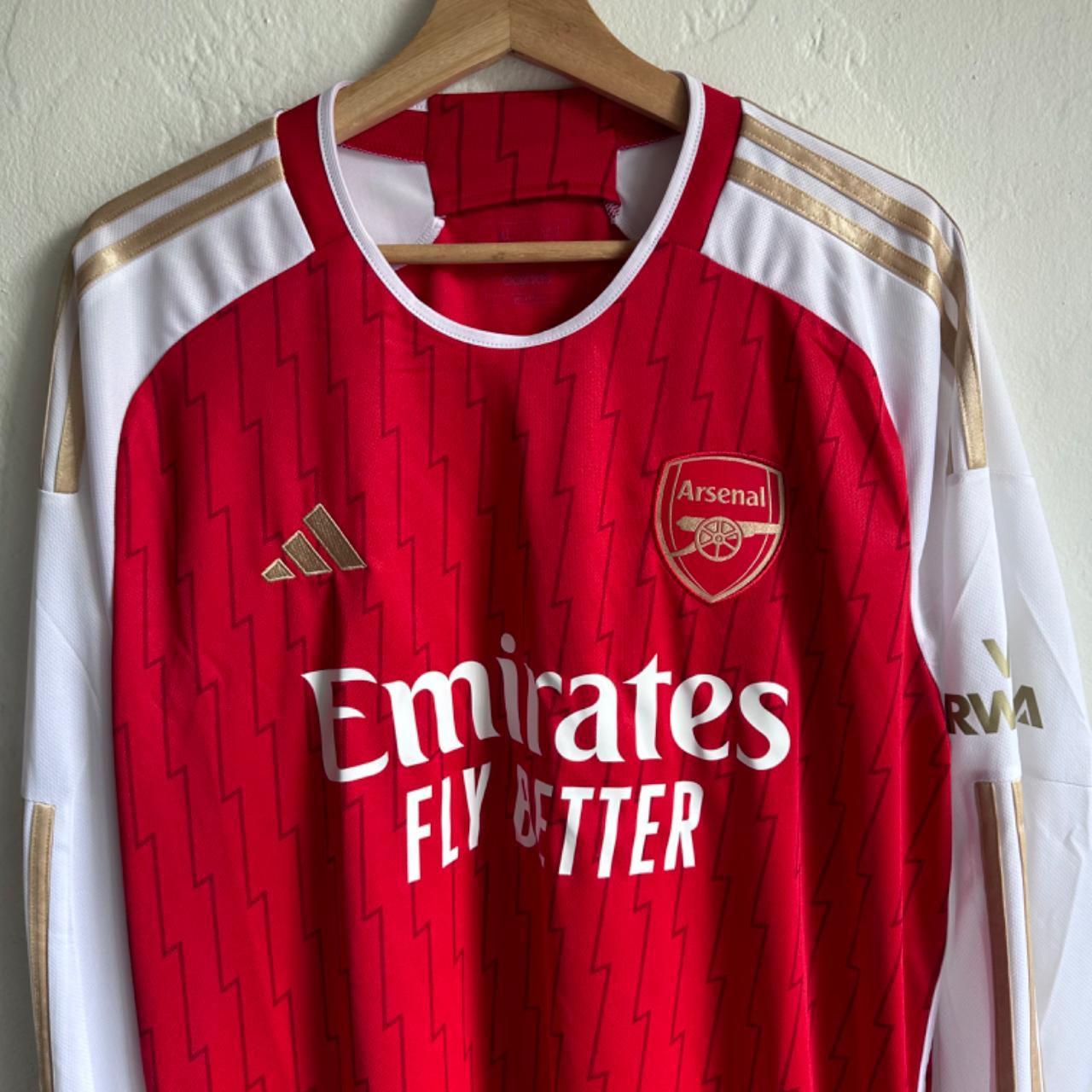 Arsenal London Home Shirt Jersey Long Sleeve... - Depop