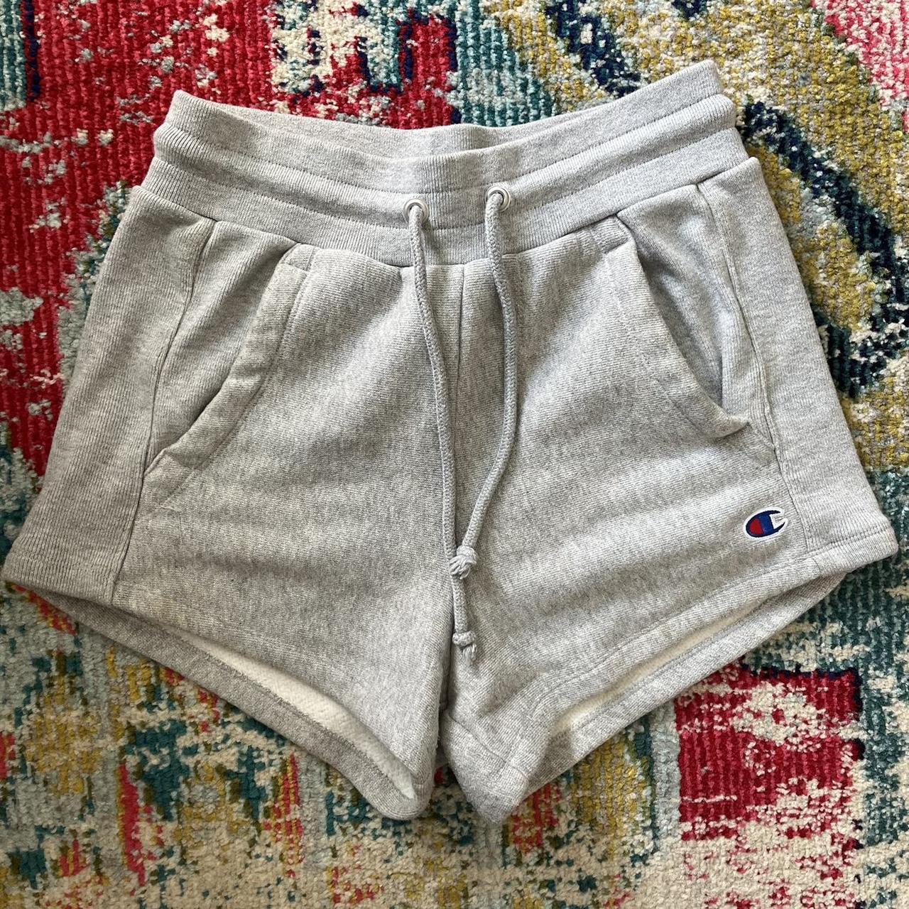 Cute Grey Champion Highwaisted Sweat Shorts with