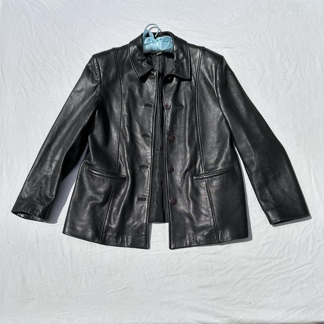 Petite sophisticate leather jacket online