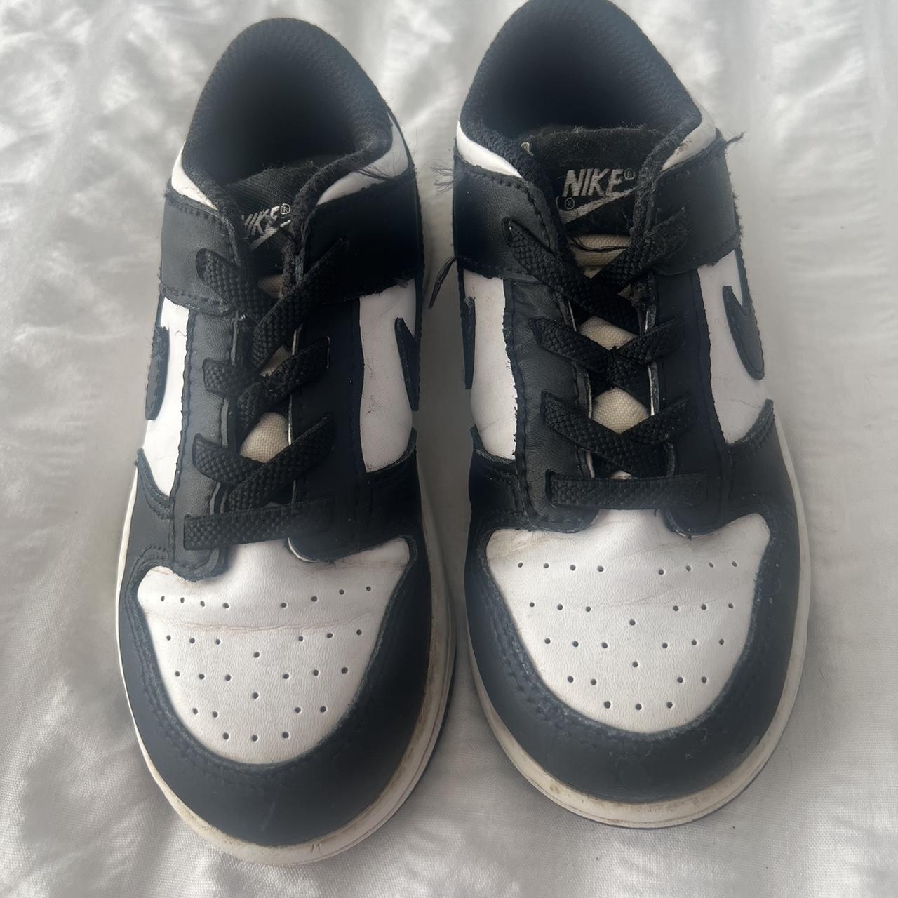 Kids black and white Nike dunks uk 9.5 £15 Depop