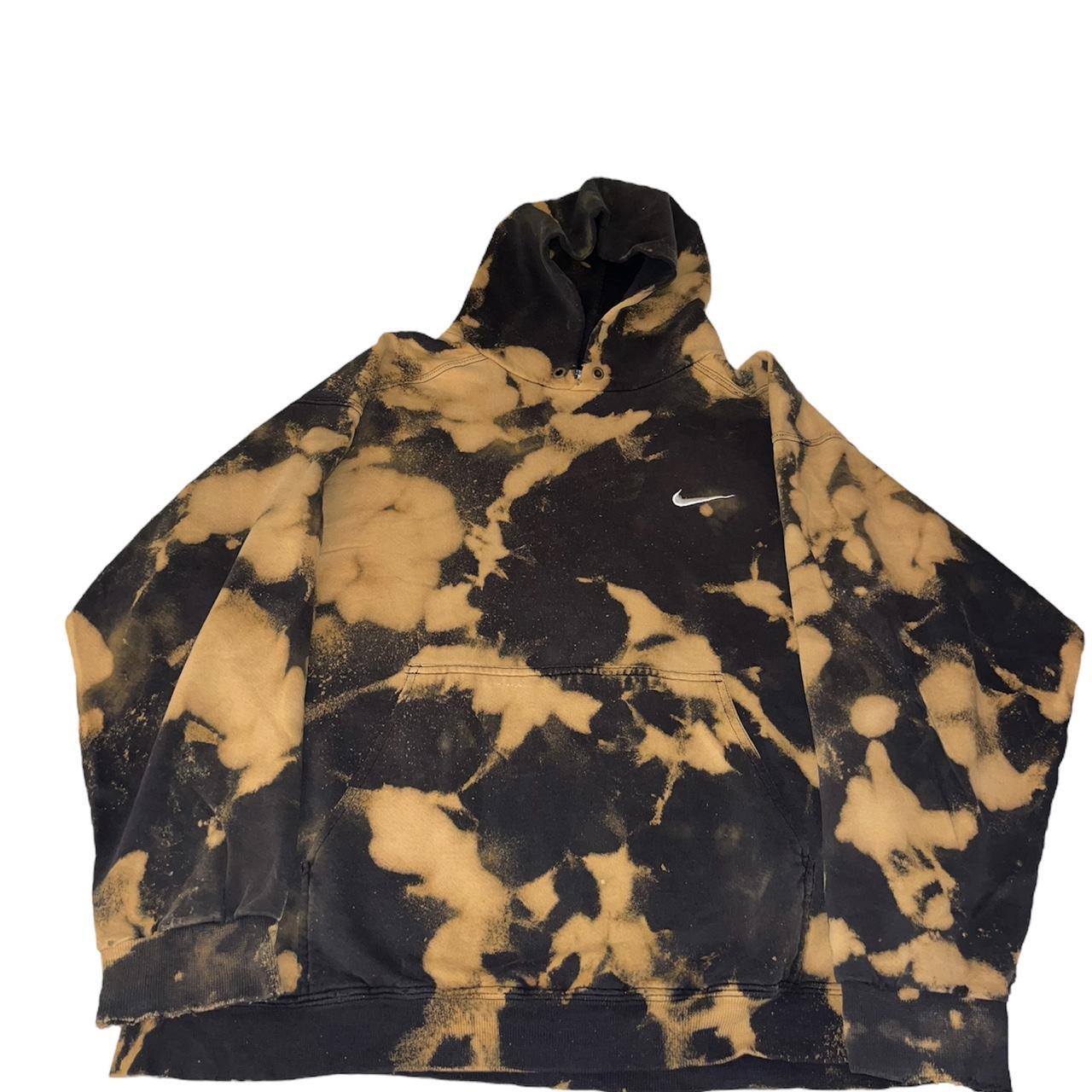 bleached aqua white nike hoodie