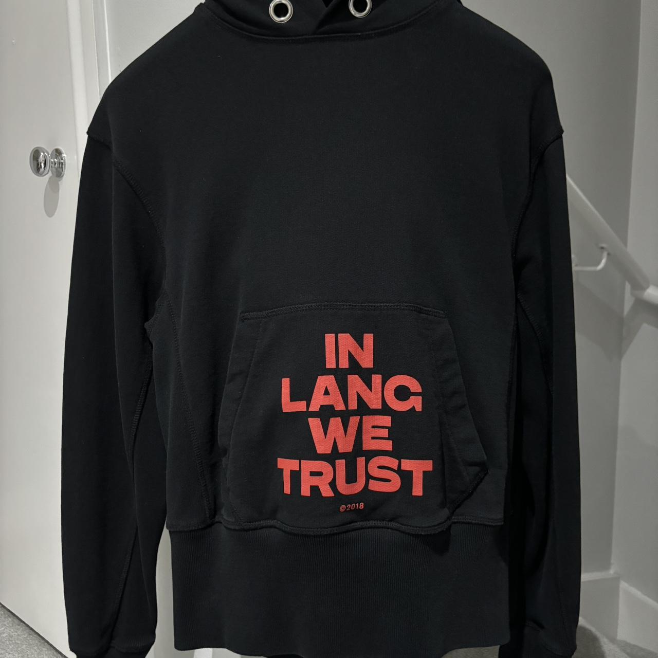 2018 in Lang we trust Helmut Lang Black and red. Depop